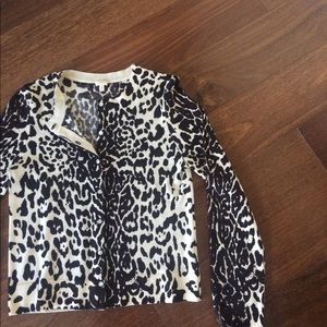 Animal Print Jcrew cardigan